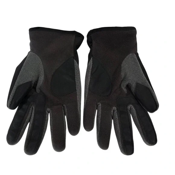 Isotoner Ultradry Gloves Unisex Black Gray M/L Cold Weather Warm Outdoor Lined‎ - Picture 2 of 10